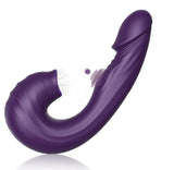 Dolphin Delight U-Shape Patting Suction Vibration Toy for Adult Women - VibChief