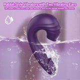 Dolphin Delight U-Shape Patting Suction Vibration Toy for Adult Women - VibChief