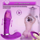 Alligator Telescopic Heating Thrusting Panty Toy for Adult Women - VibChief