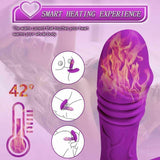 Alligator Telescopic Heating Thrusting Panty Toy for Adult Women - VibChief