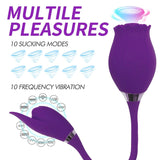 Brug Rose Premium Sucking & Licking Vibration Toy for Adult Women - VibChief