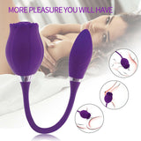 Brug Rose Premium Sucking & Licking Vibration Toy for Adult Women - VibChief