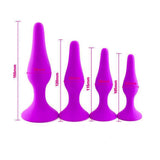 Pigeon Silicone Anal Plug - 4 Pcs Kit - VibChief